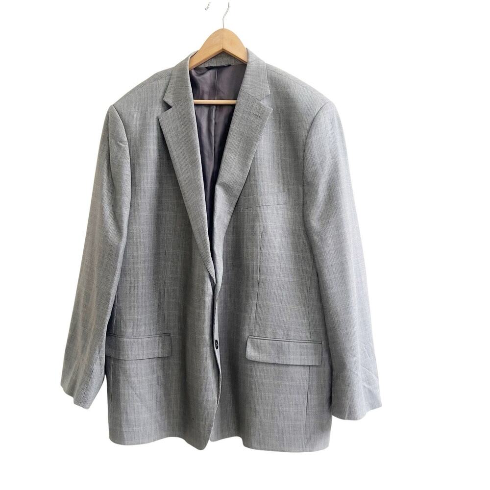 Ralph Lauren Men’s Sportcoat Blazer Silk Wool Blend 52 Regular Gray Multicolor